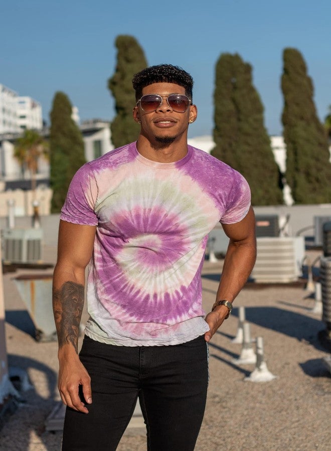 Colortone Vintage Wash Tie Dye T-Shirt for Women and Men, Pastel, Medium - Image 4